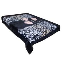 Morden Design Polyester en tricot noir Couverture chinoise simple